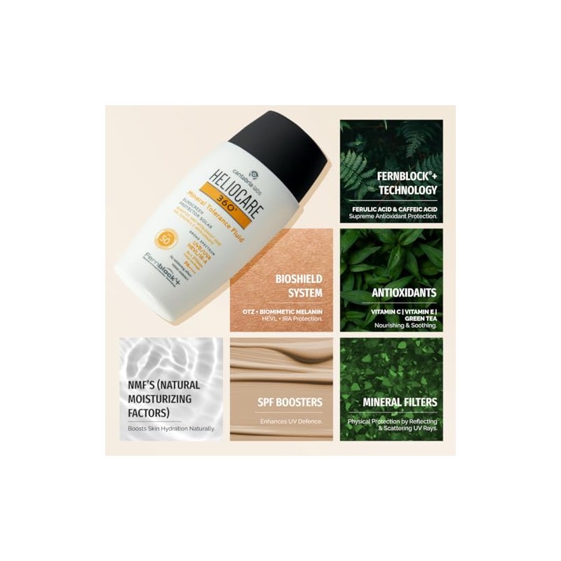 Heliocare Fluido de tolerancia mineral 360 SPF 50 | 1.7