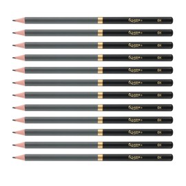 Cezanne Graphite Drawing Pencils Set - 6H, Set of 12 Break-Resistant Graphite Lead, Easy-to-Sharpen Sketch Pencils, Master Artist Quality Graphite Pencils for Technical and Artistic Drawing