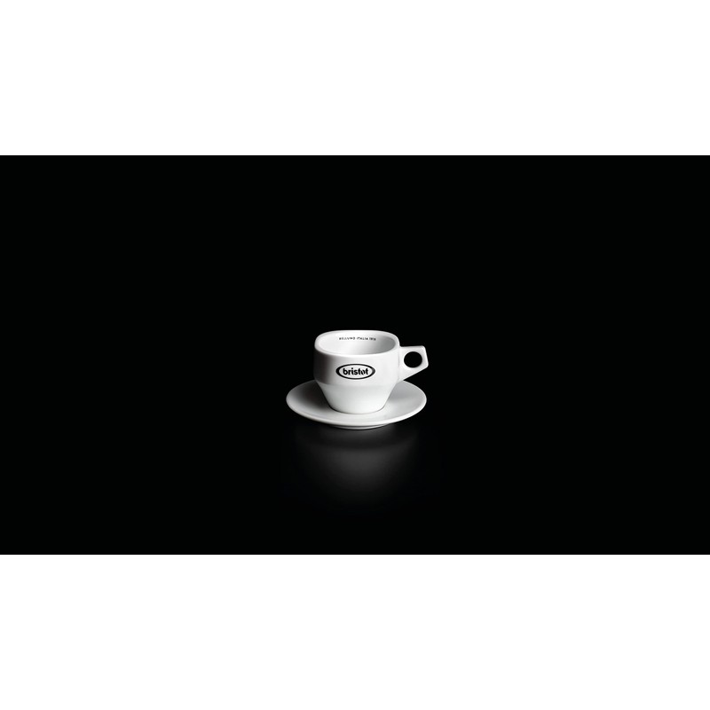 Bristot Porcelain Latte Cups with Saucers | Premium Collection Dolomit