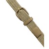 2 Count 7001 Leather Covered Buckle Woven Elastic Stretch Belt
