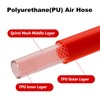 Hromee 1/4-Inch x 50 Feet Polyurethane Air Hose with Bend