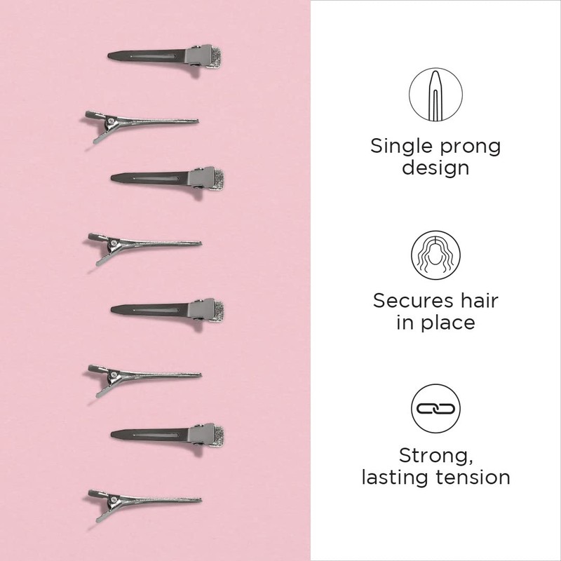 Diane Single Prong Hair Styling Clips for Pin Curls, Securing