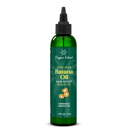 ORGANIC EXTRACT Batana Oil for Hair Growth– 4 fl oz / 118ml - Hair Oil from Honduras - Helps Deep Scalp Nourishment, Strengthens, Repairs & Hydrates, Pure & Natural Formula for All Hair Types
