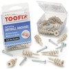 Toofix Self Drilling Drywall Plastic Anchors with Screws Kit (20