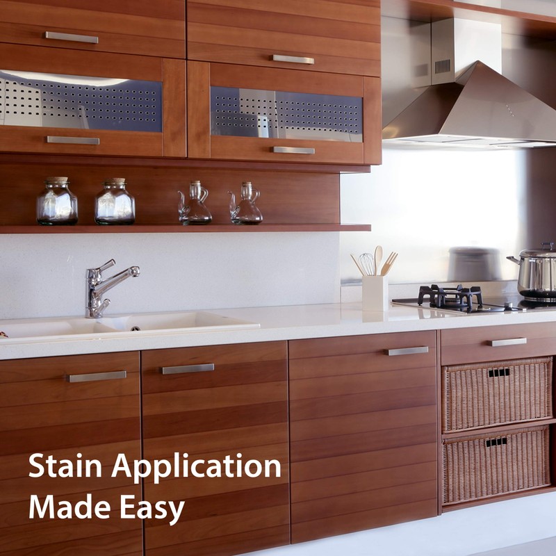 SamaN Staining Kit – Includes Sponge, 2 Cloths & Gloves