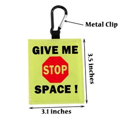 Nervous/Anxious Give Me Space Alert Hanging Patch Caution Stop Dog Alert Hanging Patches Nervous Dog Hanging Dog Alert Patches (GIVE ME -Space)