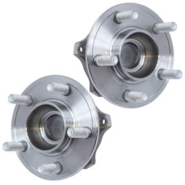 TRQ Rear Wheel Hub Bearings Assembly Set Compatible with 2015-2023 Chrysler 300 Dodge Challenger Charger