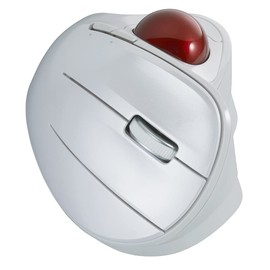 Nakabayashi Digio2 Adjustable Angle Bluetooth 5.0 5 Button Optical Trackball Mouse White