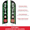 Delta 8 Windless Banner Advertising Flag - Great for Businesses,