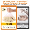 30Pcs Slow Cooker Liners 13"x 21" Size Fit for 3-8