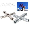 CYTGOUPER 2Pcs 4 Way Sillcock Key, Stainless Steel Portable Sillcock