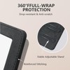 HEISHAYU PU Leather Portable Folding Makeup Mirror (Rectangular Adjustable Bracket