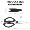 Frepxzlk Kitchen Scissors, Heavy Duty Kitchen Scissors with Sharp Stainless