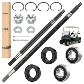 10L0L Golf Cart EZGO Rear Axle Shaft with Bearing Seal Kit Fit EZGO TXT Medalist Electric 1994-2013 Models, Replace OEM 20377G11,20377G12,15112G1 (Driver & Passenger Side)