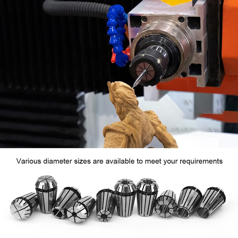 10Pcs Chuck Accurate Spring Set CNC Engraving Milling Machine Industrial