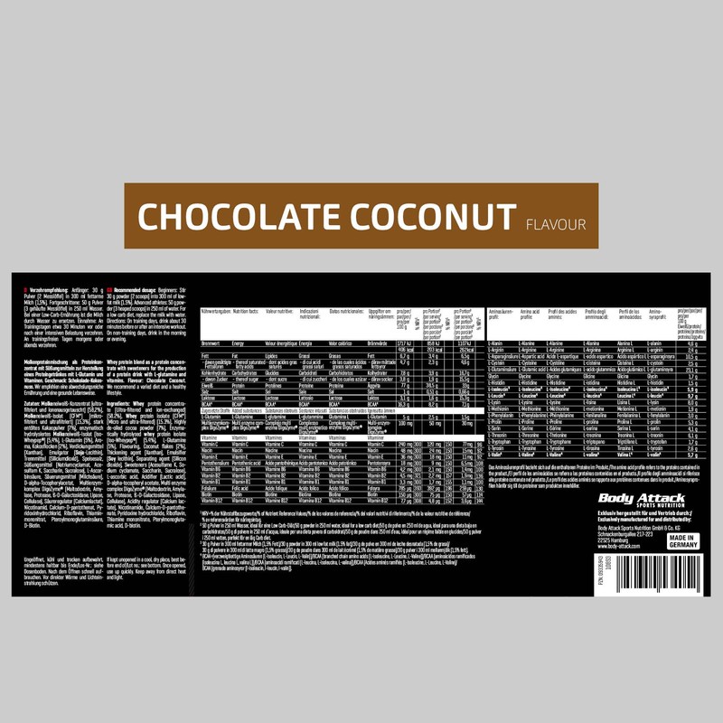 Body Attack Extreme Whey Deluxe 31740 900 g