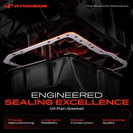 A-Premium 8.0L Engine Oil Pan Gasket Set, Compatible with Dodge Ram 2500, Ram 3500, 1994-2003