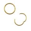Gold Plated 24K Sterling Silver 925 Sleeper Hoop Earrings -
