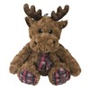 Pet Lou Holiday Plush Dog and Cat Toys, Animal Collections, with Multi-Squeaks and Crinkle Paper (Brown, 15-Inch CHR Reindeer), one Size - 14""" (19172)