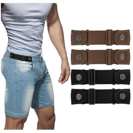 BELTROAD No Buckle Belts for Men Women Side Belt for Men Elastic Stretch Adjustable Invisible Men's Belt Gifts