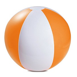 Panel 9" Inflatable Blowup Colour Beach Ball Holiday Party Swimming Garden (orange)