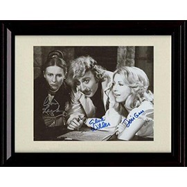 Gene Wilder, Teri Garr, Marty Feldman Autograph Promo Print - Young Frankenstein - Framed 8x10