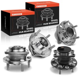 A-Premium Set of 4 Front and Rear Wheel Bearing and Hub Assembly Compatible with Chrysler 200 2011-2014, Sebring 2007-2010 & Dodge Avenger 2008-2014, Caliber 2009, FWD, w/5-Lug