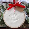 Child to Cherish Claydough, Glitter Baby Handprint First Christmas Ornament