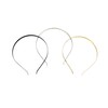 Flat Band Metal Headbands 7 mm Wide - Single Piece