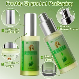 FrexNutri Rosemary Oil for Hair Growth (2 x 60ML), Organic Pure Rosemary Essential Oil for Hair & Scalp, Leak-Proof Bottle with Precision Press Dispenser, Multi-Purpose for Hair, Skin & Aromatherapy