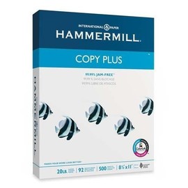 4 X Hammermill Copy Plus Multipurpose/Fax/Laser/Inkjet Printer Paper, Letter Size (8.5 x 11), 92 Brightness, 20 lb, Acid Free, Ream, 500 Total Sheets (105007)