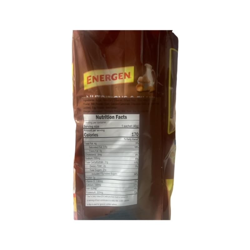 Energen Nutritious Oats, Milk & Chocolate Flavor, 2 Pack(60 sachets)