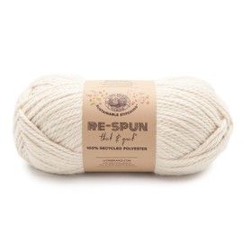 Lion Brand Yarn Re-Spun Thick & Quick Yarn, Whipped Cream