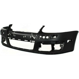 Asiph 1pc Front Primed Plastic Bumper Cover Without License Plate Cut-out for VW for GTI 2006-2007 for Jetta 2005-2010 with Fog Light Holes 1K0807217AGRU VW1000161 XYF0206