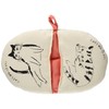 Ippinsha 41565-2 Cat's Whiskers Pot Holder, Pink, 8.3 x 5.1