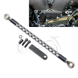 Unbranded Round Rod Shifter Link Gear Shift Linkage For Harley Road King Heritage Softail