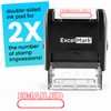 EMAILED Self Inking Rubber Stamp - Red Ink