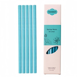 Non-Toxic Air Freshener Refill，Natural Air Fresheners for Home Lasting Over 30 Days,5 Pcs 6" Per Pack for Car, Home, Office, and Mom.(Spring Water and Lotus)
