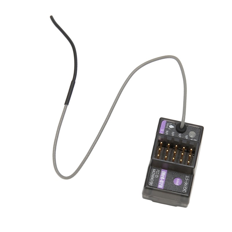 Gyro Receiver 4H Single Antenna 2 Way 2.4GHz RC Receiver