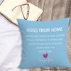 MONALET Blue Hugs from Home Dorm Throw Pillow Covers 18x18,