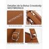 WESTBRONCO - Bolsos cruzados para mujer, tamaño mediano, bolso con