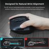 MiniLuxis Ergonomic Vertical Mouse, Dual Scroll, Tri-Mode, OLED Display