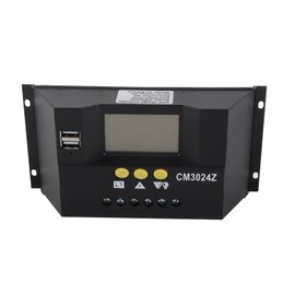 Solar Controller 12V 24V 30A PWM Automatic Photovoltaic Charge Control for Home Office