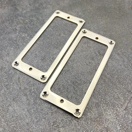 Mini Humbucker Mounting Rings Set - Steel - Gold Plated - MR15