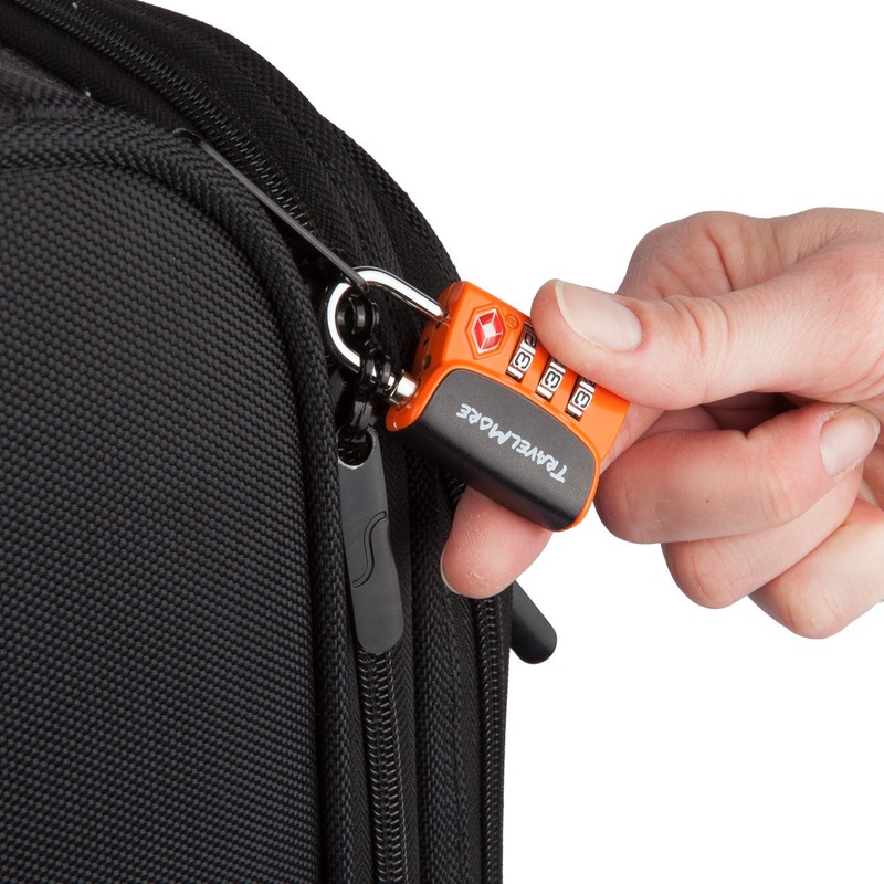 2-Pack TSA Approved 3-Digit Luggage Locks with Open Alert Indicator