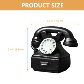 Garneck Retro Play Phone Home Decor Kids 2pcs 1960s Vintage Rotary Phone Old Fashioned Landline Phones for Office Desk Decoration Decor Kids Toys Old Dial Phone Ornaments