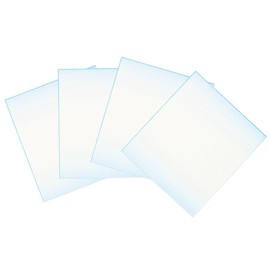 Ehime Shikishi Bokashi EBS-B4S Blue 9.5 x 10.7 inches (242 x 272 mm), Pack of 4