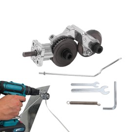 Electric Drill Plate Cutter, Electric Sheet Metal Drill Shear Attachment for Electric Drills with 12-21V Metal Cutter for Iron Steel Copper Sheet