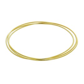 jewellerybox Sterlingsilber getaucht Gold Dreifach Stapel Armreif