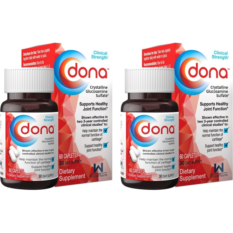WynnPharm Dona Crystalline Glucosamine Sulfate, 750 Mg, Joint Supplement Pills